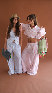 T&L Halo Cropped wrap shirt